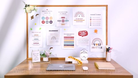 Chinco 9 Pcs Mental Health Posters Therapy Office Decor Boho Positive Counselor Office Decor Psychology Unframed Canvas Wall Art for Mental Health Gifts 8 x 10 Inch(Retro Style)