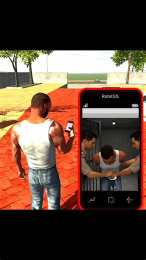 Franklin Ko Police Arrested Kiya 😱💥 | Indian bike driving 3D | New Update #shortsfeed #short #shorts