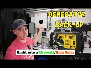 Running A Generator To Charge My LiFePO4 Batteries With a Growatt/Rich Solar