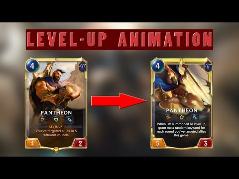 Pantheon level-up animation | Legends of Runeterra