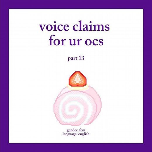 voice claim ideas for your ocs #voiceclaims #ocs