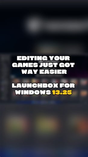 Editing your games just got way easier! Part of the LaunchBox 13.25 update. If you missed it, watch the full update on YouTube and check the complete changelog for all the details 👀🕹 👉Full update video: https://www.youtube.com/watch?v=C8wKP6TQuvs Changelog 🗓: Windows: https://www.launchbox-app.com/about/changelog Android: https://www.launchbox-app.com/android-about/change-log #launchbox #retrogames #emulation #gamecollection | LaunchBox