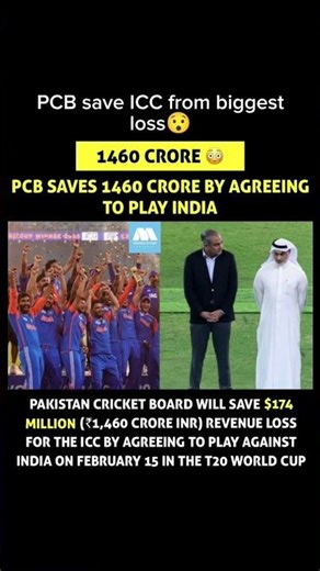 1460 Cr INR income generate fron India vs Pak match#t20worldcup #t20worldcup2026