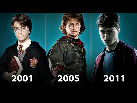 Evolution of Harry Potter Movies (2001-2011) From 11 to 21 years.