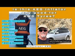 Challenger 4WD | Is this AEG Inflator any good for 4WD Tyres? | Inflator versus Compressor Shootout!