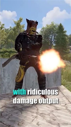 Worst gun that MELTS in Rust #rust #rustclips #shorts