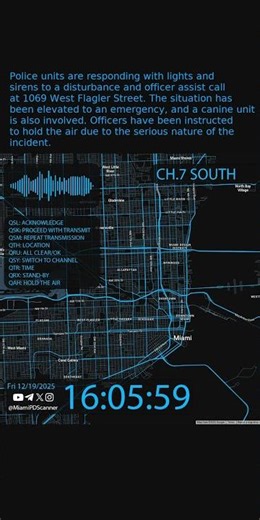 CODE 3 – Officer Assist & Disturbance at West Flagler St | Miami PD #Shorts