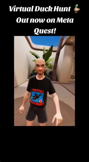 Virtual Duck Hunt features 150 crazy songs across many styles (rock, techno, rap and more) playing on the in-game radio while you hunt ducks in VR. Available now on the Meta Quest Store 🎮 #vr #vrgaming #metaquest #virtualreality #virtualduckhunt