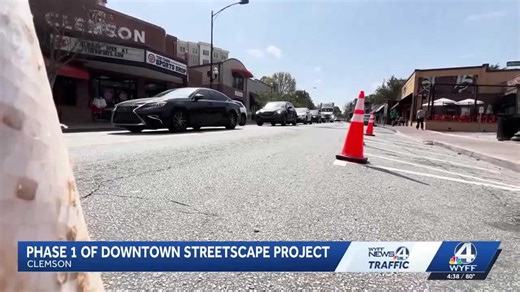 Downtown Clemson construction brings major changes to pedestrian access
