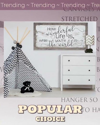 How Wonderful Life Is - Canvas