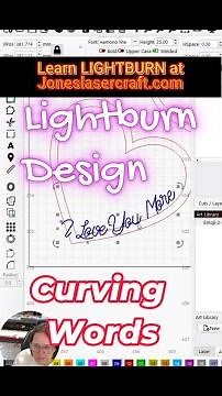 Lightburn basic - Curved Text