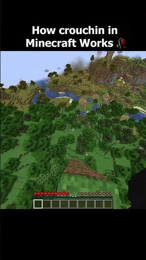 how crouching works in minecraft