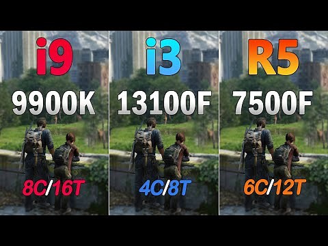 i3 13100F i9 9900k vs ryzen 5 7500F - Benchmark and Gaming Test on 1080p