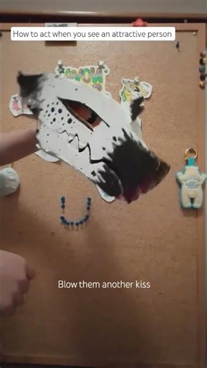 how to act when you see an attractive person #dragonpuppets #paperdragon