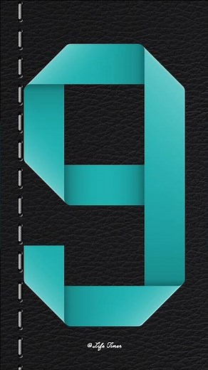 Countdown in Ribbon Style | 9 to 0 Voice Timer for Calm Focus