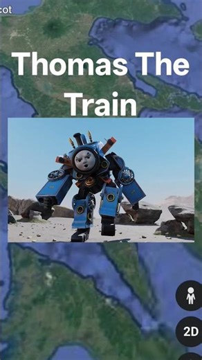 🤯🧐Thomas The Train In Google Earth 🌎#shorts #reels #trending #viral #googleearth #map #funny #dance