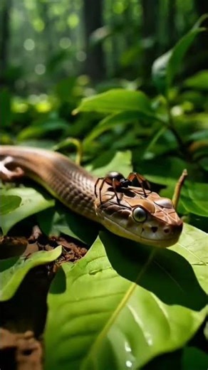 #shorts The Secret Life of a Tiny Snake | Macro Animal World”