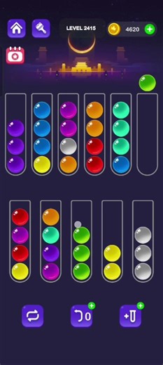Ball Sort Master Level 2415 #ballsortmaster #ballsortmastersolution #puzzlegame #gaming #games