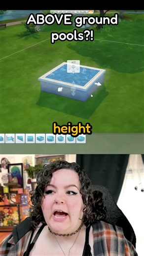 Sims 4 No CC above ground pool!!