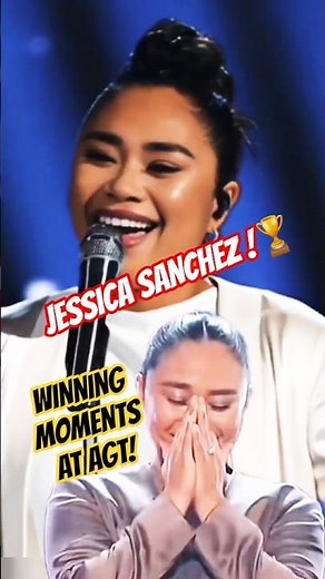 🏆WINNING moment of Jessica Sanchez at AGT 2025 #shorts #singer #AGT #winner #agtfinals
