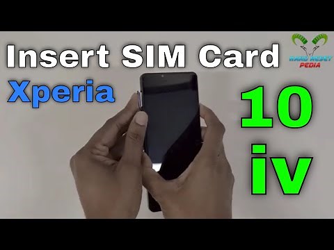 Sony Xperia 10 iv Insert The SIM Card