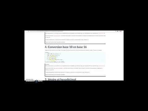 Hexadécimal : Vidéo 4 conversion base 10 base 16