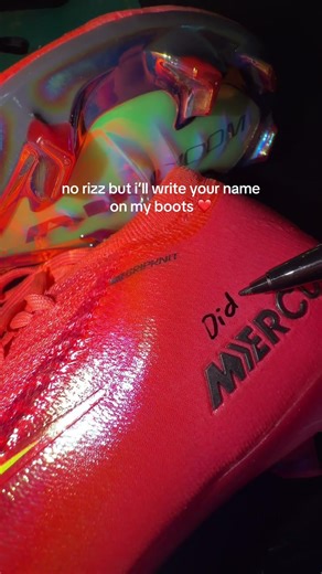 no rizz but i’ll write your name on my football boots #footballer