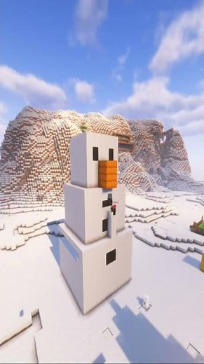Watch Me Make the Coolest Snowman Ever in Minecraft!