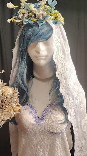 the corpse bride on a budget 👀 #diy #corpsebride #cosplay #costume