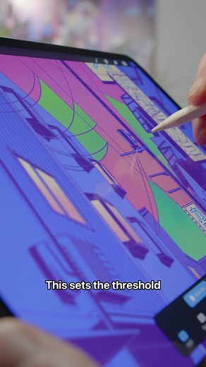 Refining Artwork with Procreate Automatic Selections