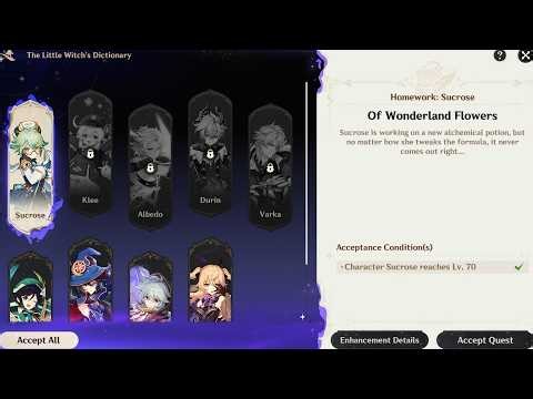 The Little Witch’s Dictionary – Sucrose Story Quest | Genshin Impact
