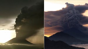 Video: Mount Agung shoots massive plumes of smoke and ash into the sky