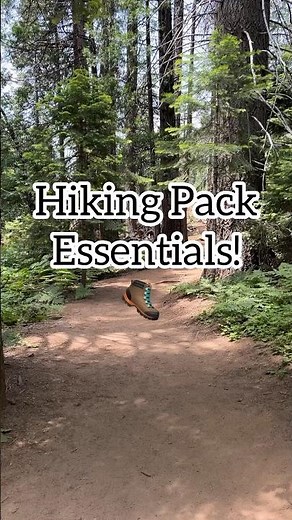 🥾 Simple backpack essentials for hiking! What do you keep in your day pack? #hiking #outdoors