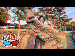 [Anaglyph 3D] Spinning Down Jacket (Red & Cyan Glasses)