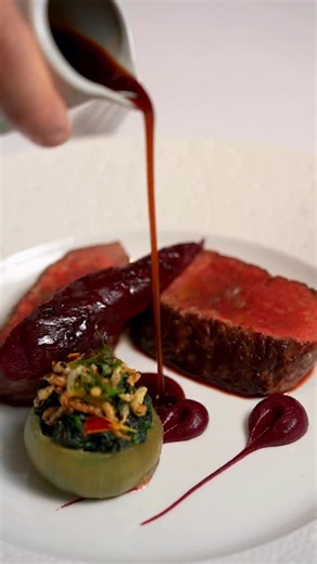 Clos Maggiore on Instagram: "Warm up your winter with a taste of our new Clos Maggiore menu. Indulge in the rich, flavours of our Saddle of Denbighshire Venison, simply roasted to perfection. Accompanied by sweet Roscoff onions, creamy spinach, and morello cherry sauce, this dish is a celebration of winter’s bounty! #closmaggiore #coventgarden #londoneats #wineanddine #finedining #foodlovers #londonlife #foodstagram #coventgardenlondon"