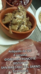weekend si avvicina prenota il tuo tavolo al METRONOTTE per gustare IL NUOVO ANTIPASTO SUPER ANCHE PER COMITIVE !! da 12€ a persona ... 3291110715 PS.ANCHE LA DOMEICA A PRANZO | GIGINO METRONOTTE ristopub