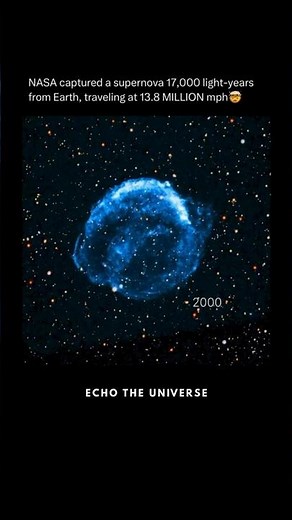 NASA captured a supernova 17,000 light-years from Earth, traveling at 13.8 MILLION mph🤯