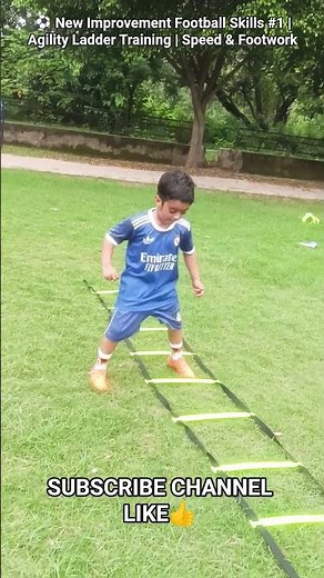 Level Up Series Day - 1 | Agility Ladder Training | Speed & Footwork #footballtraining #shorts