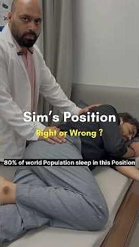 😴 Sim’s Position : 80% people sleep in this position… but are you doing it right? #physioquantumm