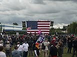 Protesters start gathering in Portland ahead of rallies