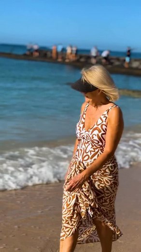 ‘HAVEN’ GOES TO HAWAII! 🏄‍♀️💕 A little SUN and RELAXATION in Hawaii wearing my beautiful new @thehavenco BAHAMA TWIST ONE PIECE SWIMSUIT in Opus Tan. LOVE the matching BAHAMA SARONG! 🤎 🔗 LINKS in BIO and STORIES or Message SHOP! 🛍 #ThisWithThis #AgelessStyle #StyleOver50 #Resortwear #StyleInspiration #HawaiiLove #StyleInspiration | This With This