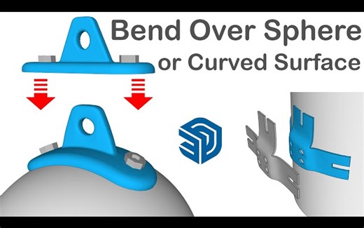 表面弯曲 建模思路 by TutorialsUp 24.09
