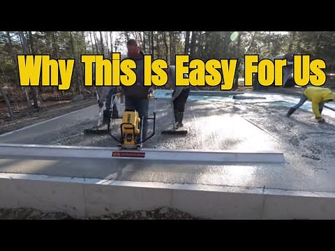 How To Screed Concrete "Flat and Level" Using A Battery Power Screed