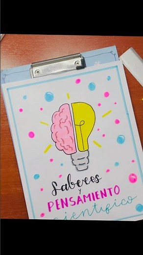 Idea de portada de saberes y pensamiento científico.