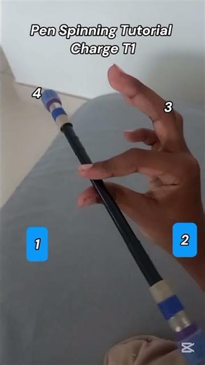 Pen Spinning Tutorial Charge T1 (lvl beginner)#penspinning