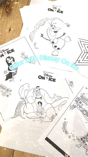 11K views · 57 reactions | Color with #DisneyOnIce! Let your imagination soar with our magical coloring pages and activity sheets, waiting for you to download on our website. Don't forget to tag us in your creations!  Click here: https://feld.ly/7kb81x | Disney On Ice | Facebook