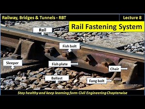 RBT / Rail Fastening System / Fish Plate / Bearing Plate / Spikes / Bolts / Chair / Lecture - 8