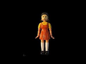 Squid Game Red Light Green Light Doll Projection with Sound - Halloween Projection