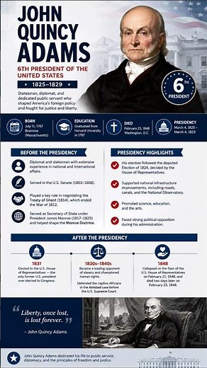 John Quincy Adams Explained 🇺🇸 | 6th U.S. President | American History Facts