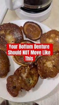 Your Bottom Denture Should NOT Move Like This #dentures #dentist #food #teethwhitening #shortvid